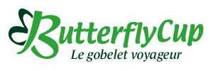 Logo ButterflyCup le gobelet écologique, recyclable et personnalisable.